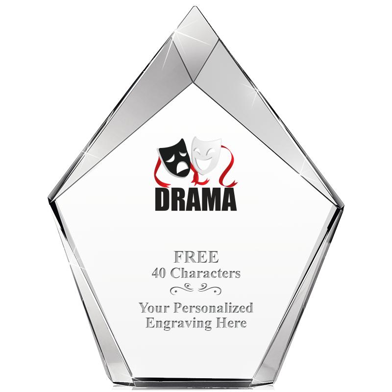 8" VERTEX PRISM CRYSTAL