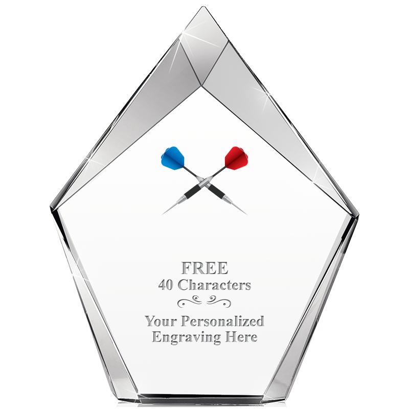 8" VERTEX PRISM CRYSTAL