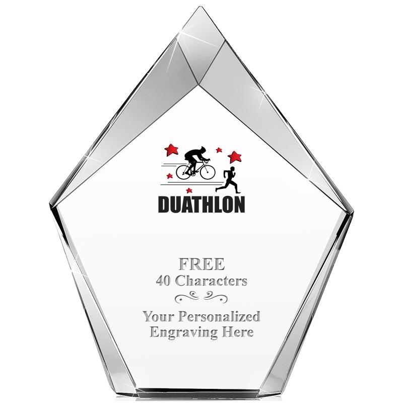 8" VERTEX PRISM CRYSTAL