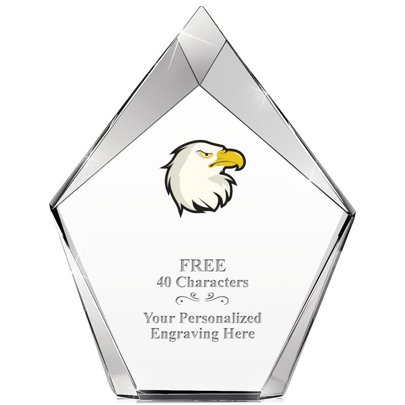 8" VERTEX PRISM CRYSTAL