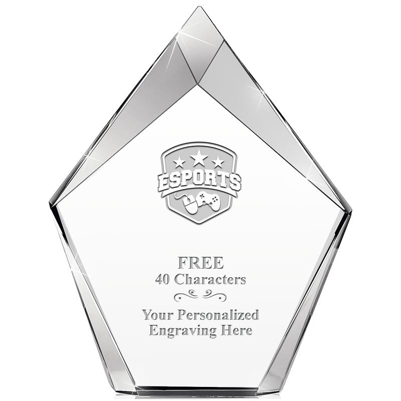 8" VERTEX PRISM CRYSTAL