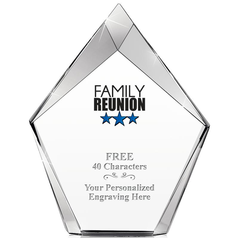 8" VERTEX PRISM CRYSTAL