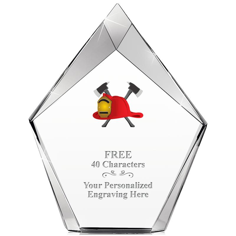 8" VERTEX PRISM CRYSTAL