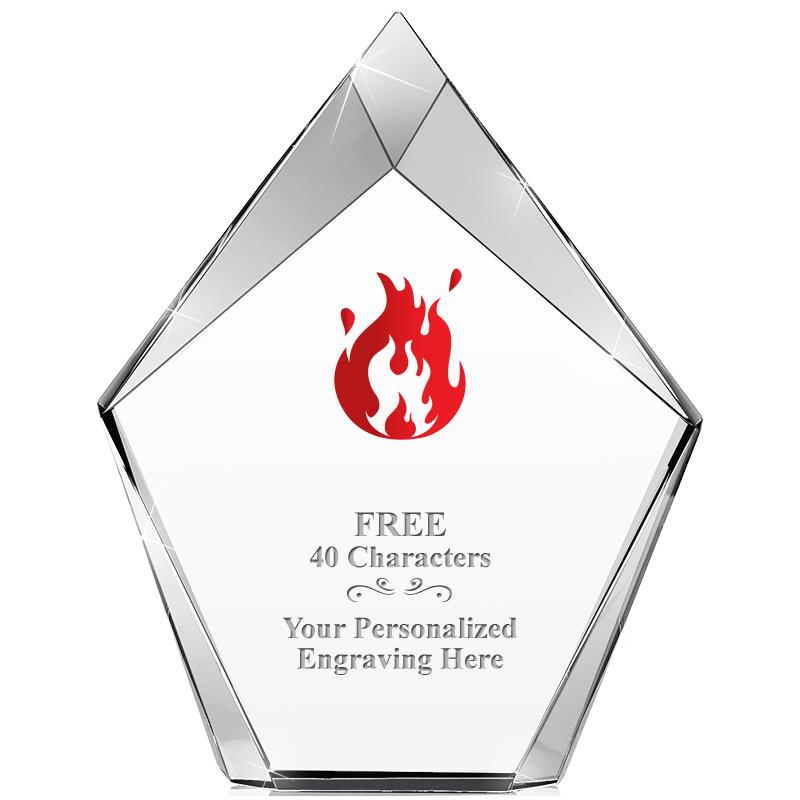 8" VERTEX PRISM CRYSTAL