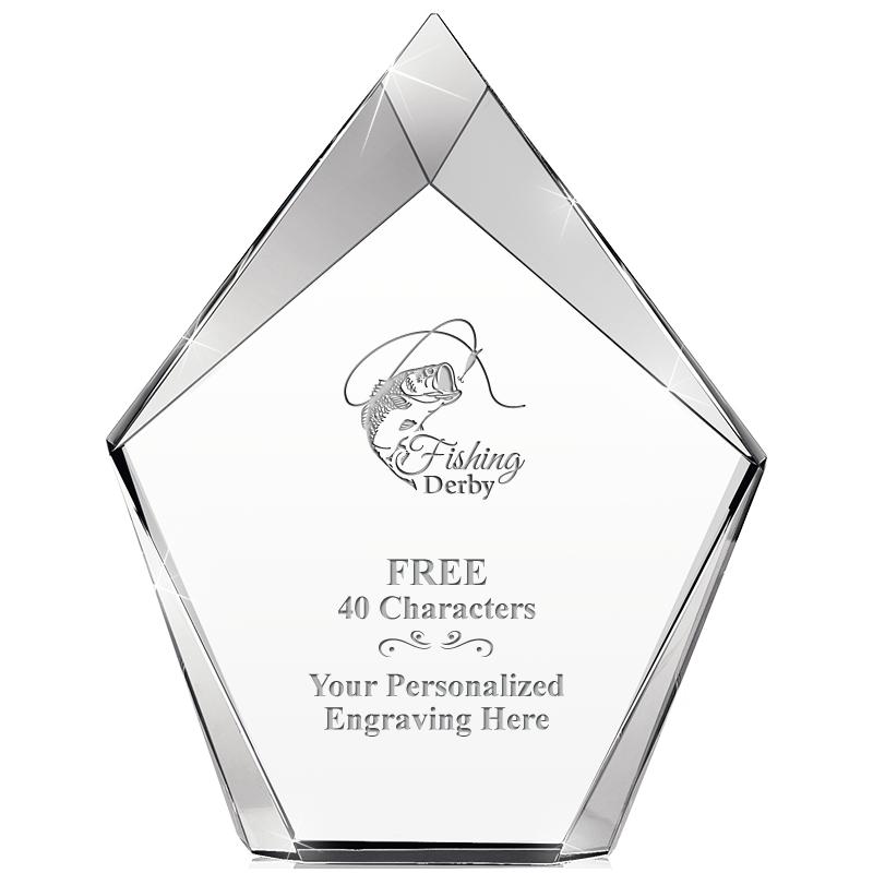 8" VERTEX PRISM CRYSTAL