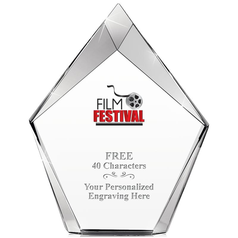 8" VERTEX PRISM CRYSTAL