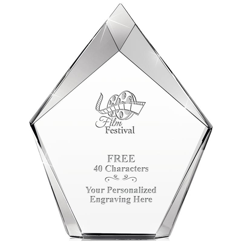 8" VERTEX PRISM CRYSTAL