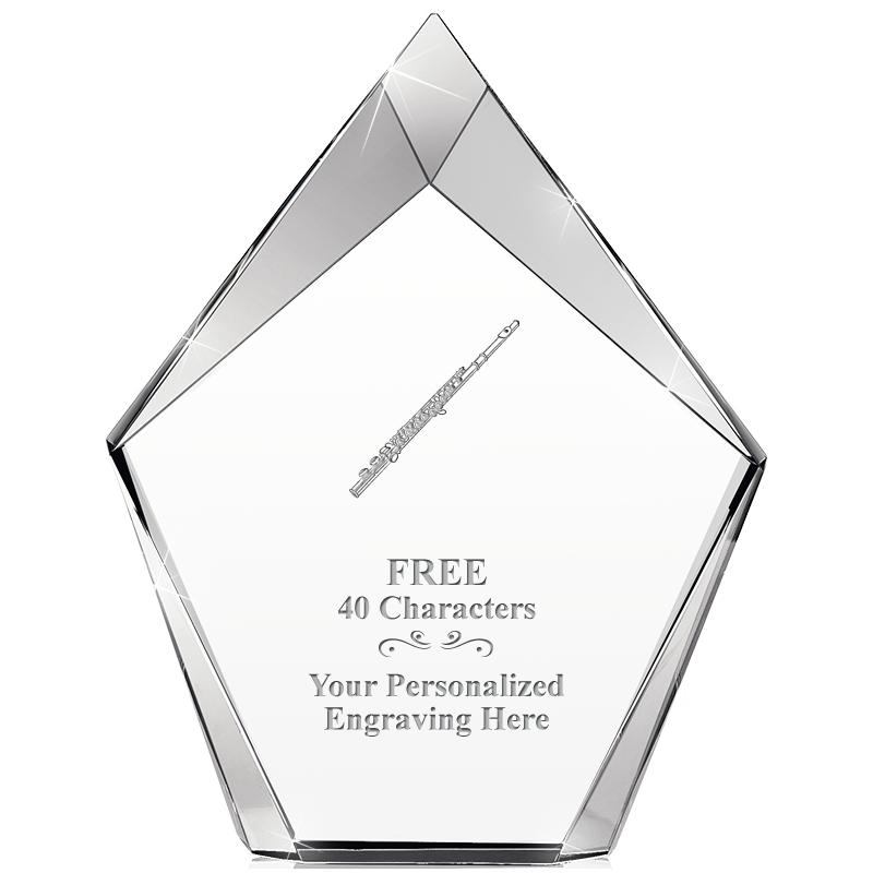 8" VERTEX PRISM CRYSTAL