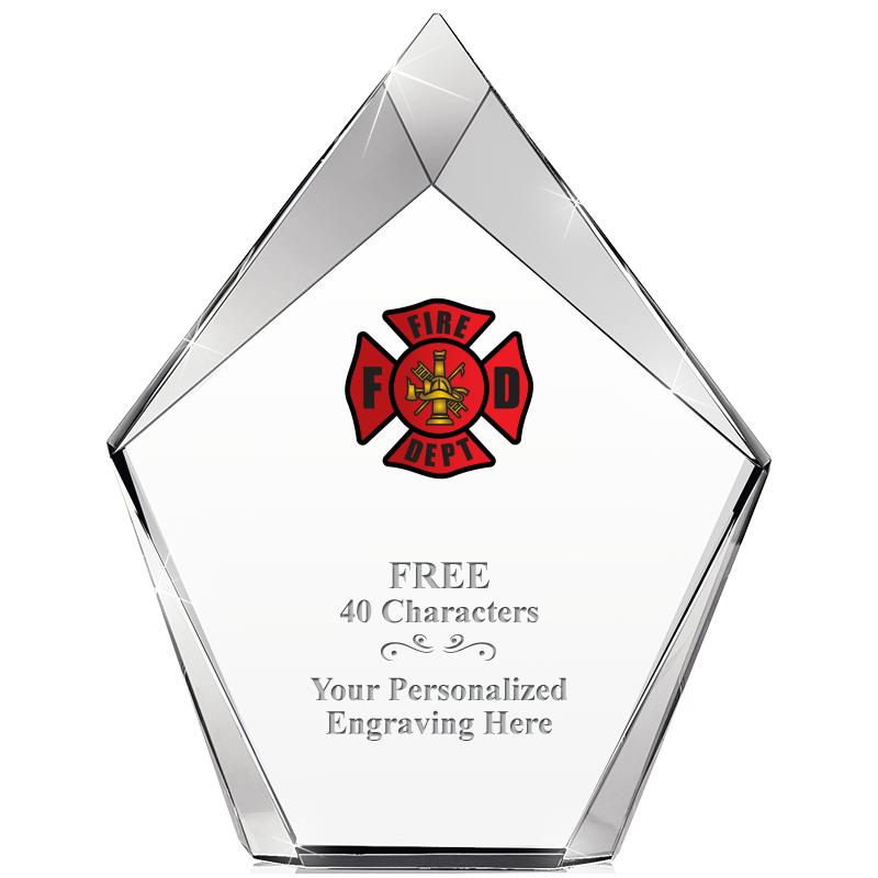 8" VERTEX PRISM CRYSTAL