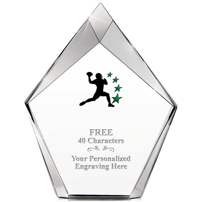 8" VERTEX PRISM CRYSTAL