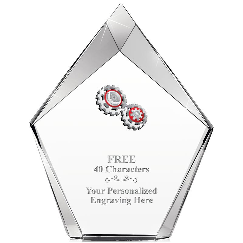 8" VERTEX PRISM CRYSTAL