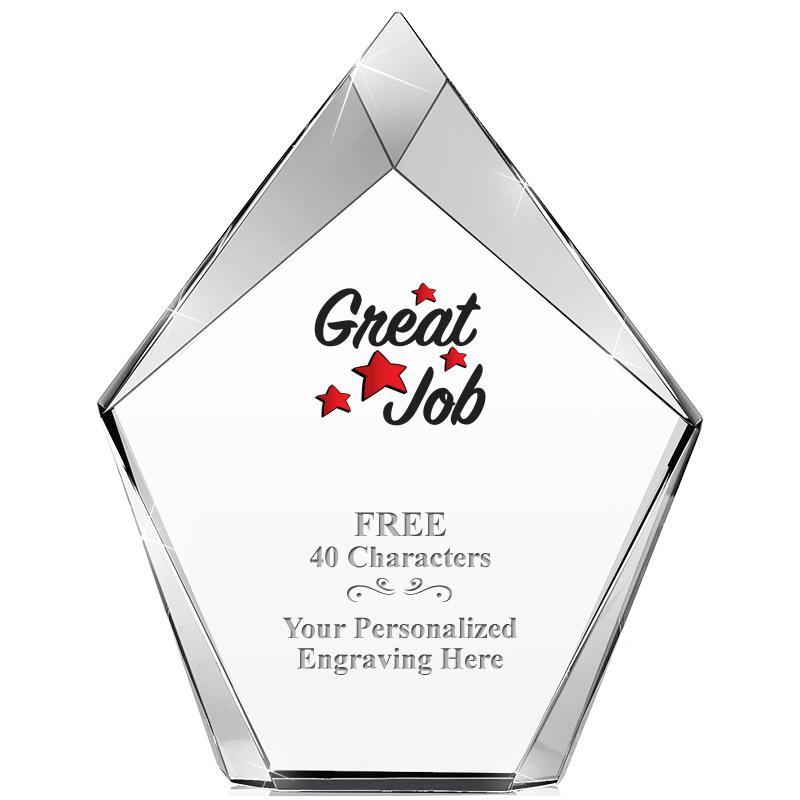 8" VERTEX PRISM CRYSTAL