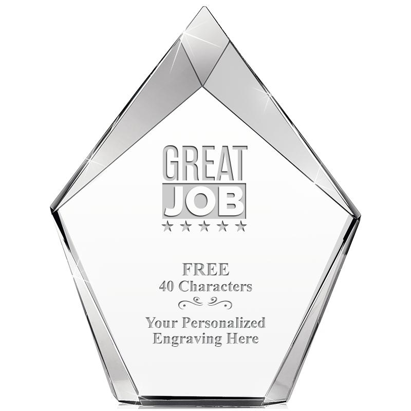 8" VERTEX PRISM CRYSTAL