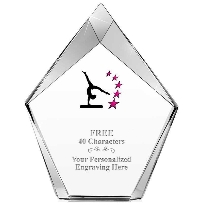 8" VERTEX PRISM CRYSTAL