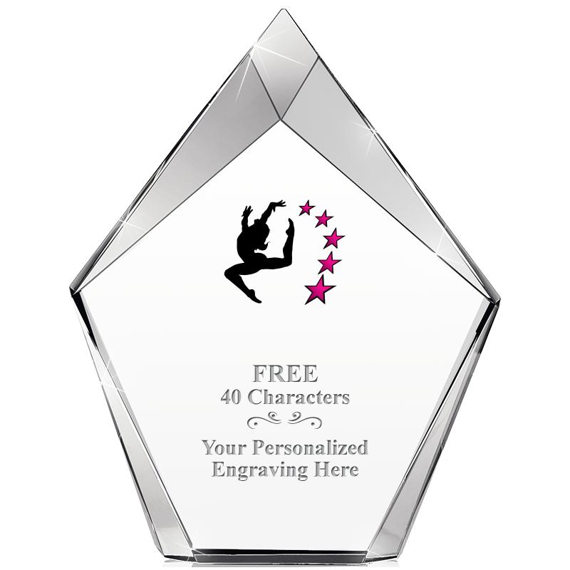 8" VERTEX PRISM CRYSTAL