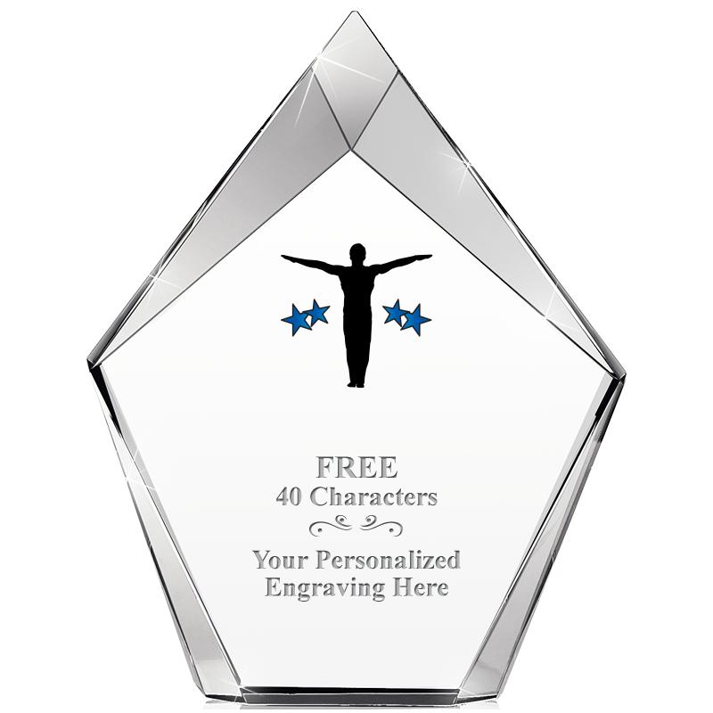 8" VERTEX PRISM CRYSTAL