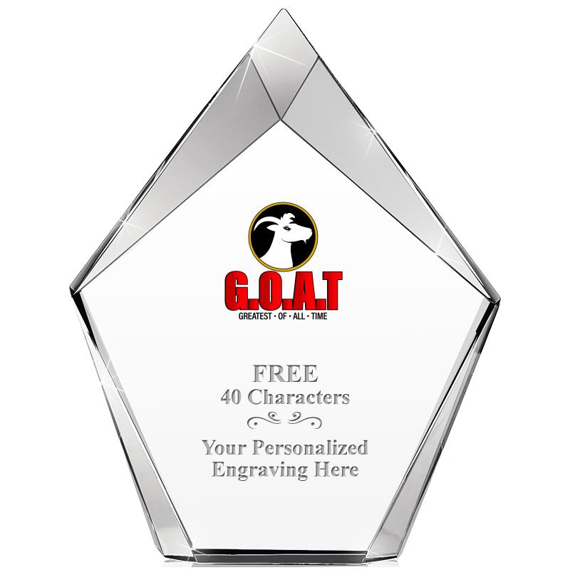 8" VERTEX PRISM CRYSTAL