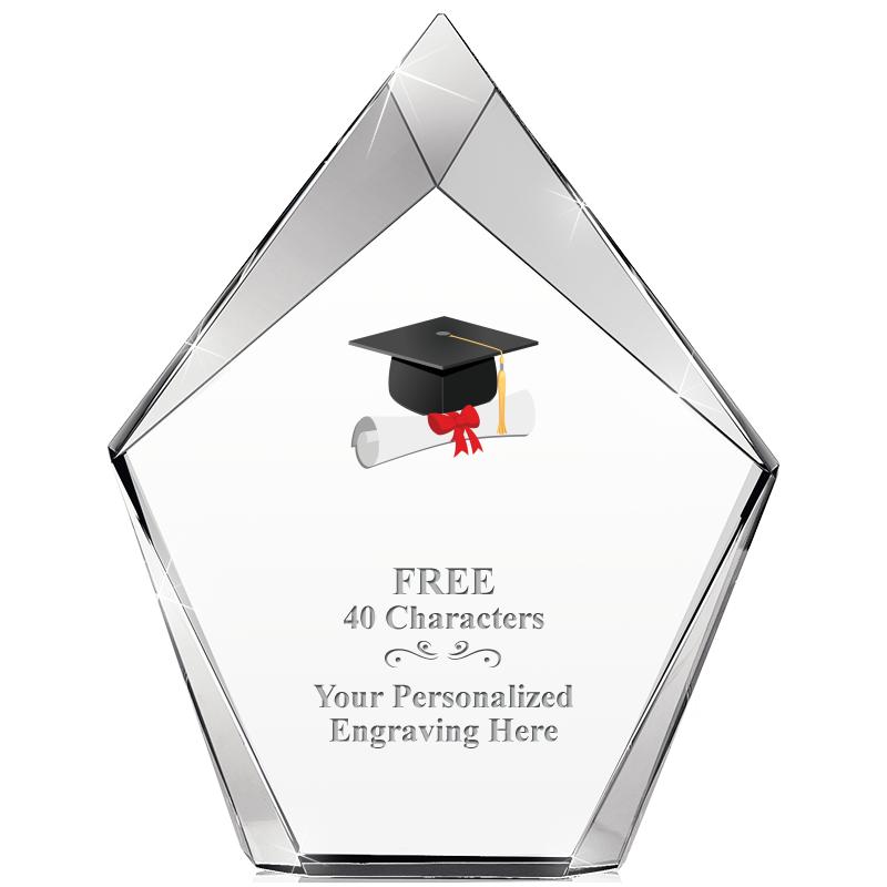 8" VERTEX PRISM CRYSTAL