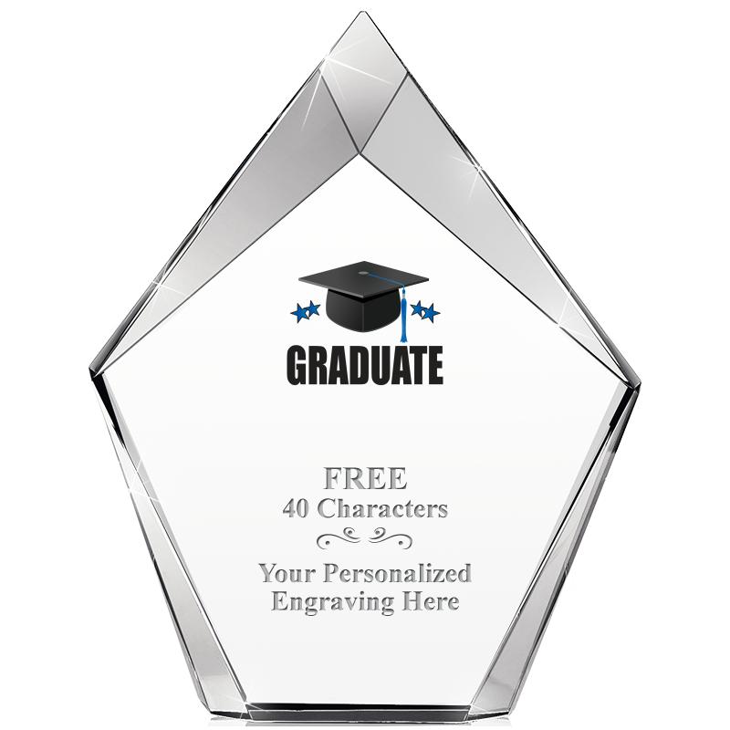 8" VERTEX PRISM CRYSTAL