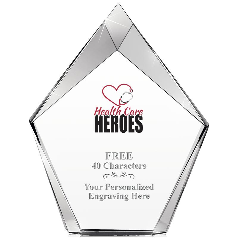 8" VERTEX PRISM CRYSTAL