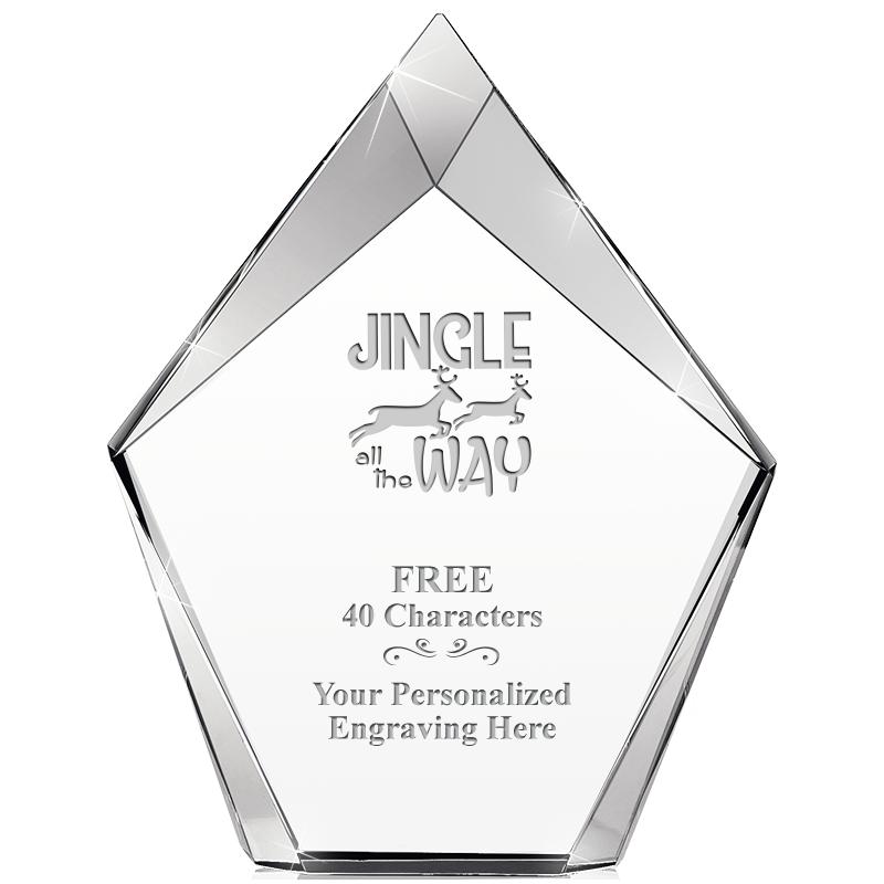 8" VERTEX PRISM CRYSTAL