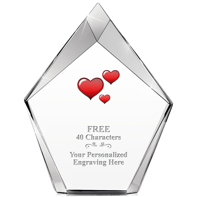 8" VERTEX PRISM CRYSTAL