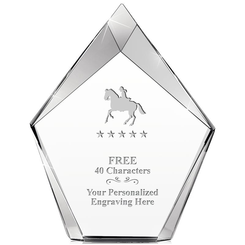 8" VERTEX PRISM CRYSTAL