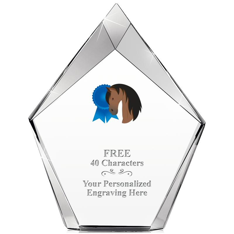 8" VERTEX PRISM CRYSTAL