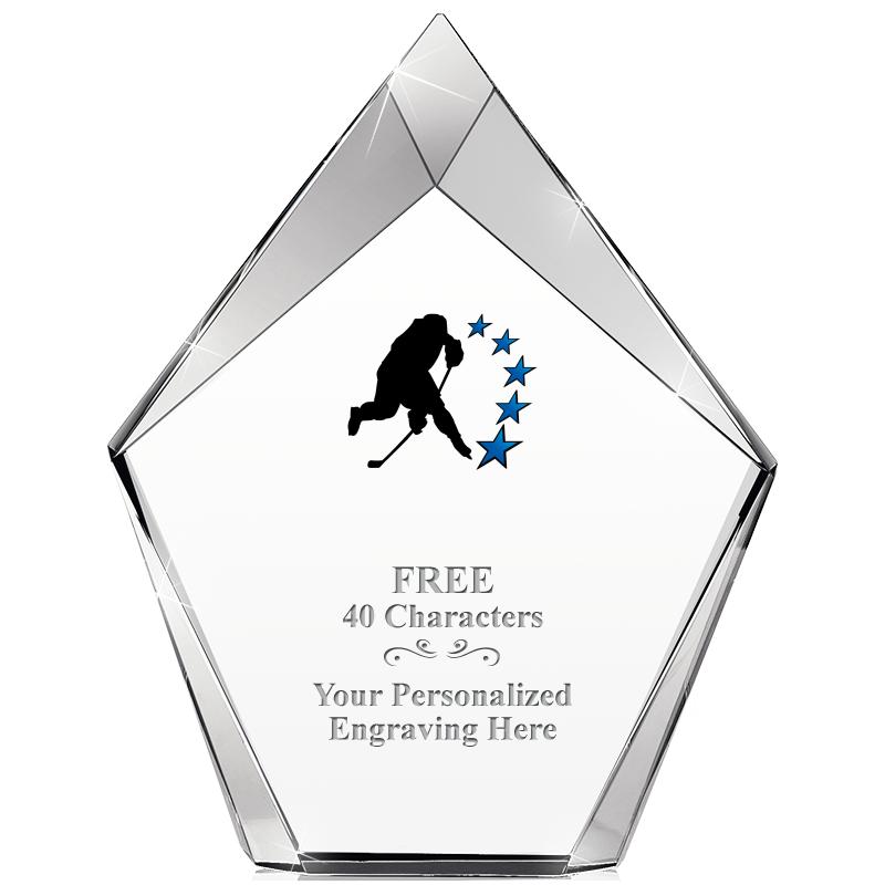 8" VERTEX PRISM CRYSTAL