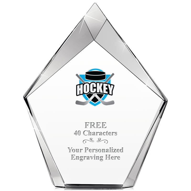 8" VERTEX PRISM CRYSTAL