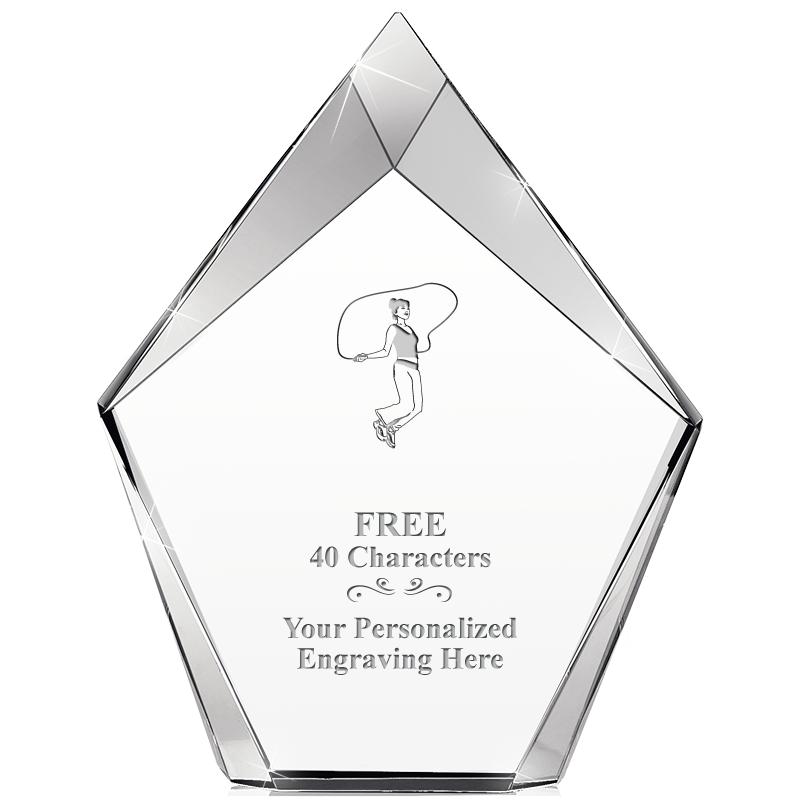 8" VERTEX PRISM CRYSTAL