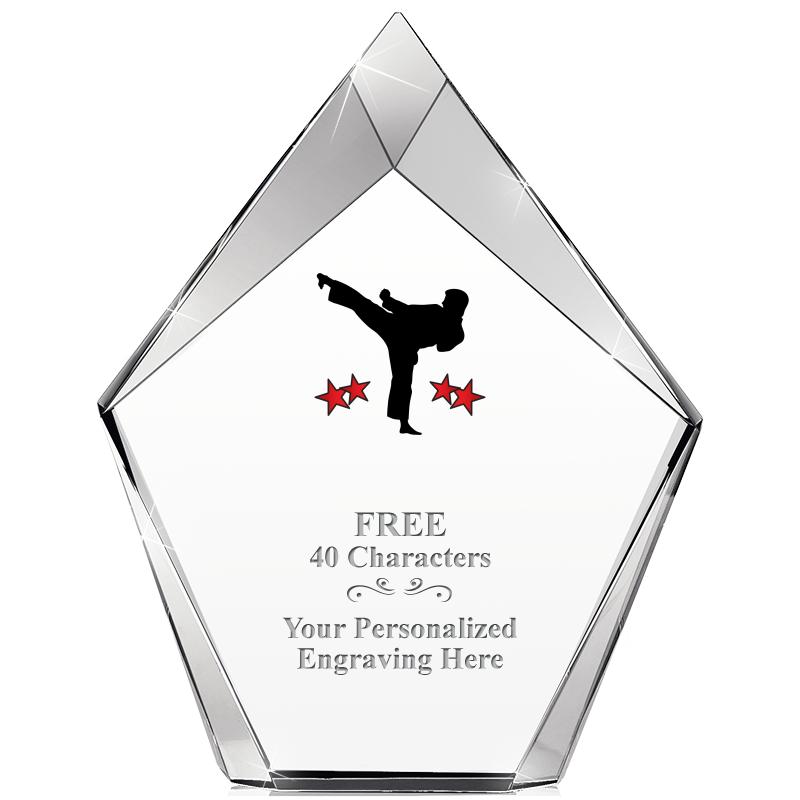 8" VERTEX PRISM CRYSTAL