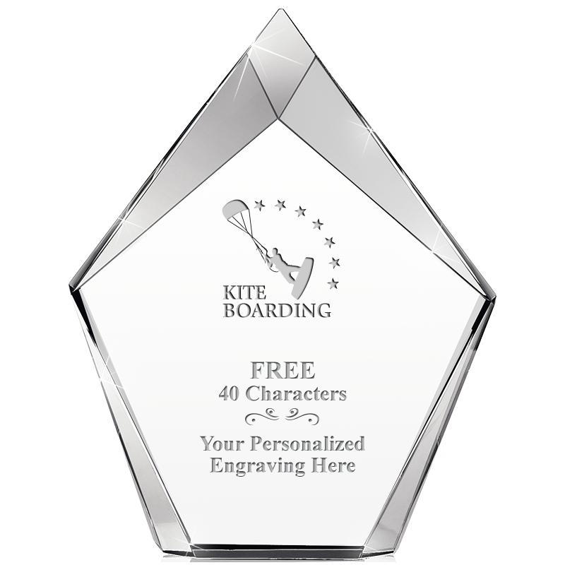 8" VERTEX PRISM CRYSTAL
