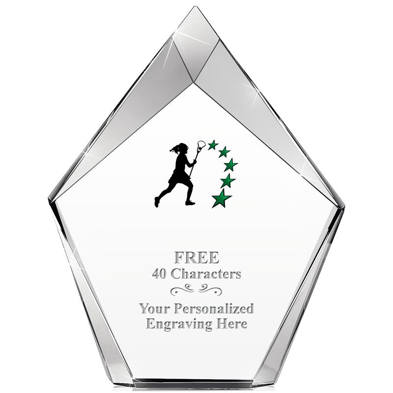 8" VERTEX PRISM CRYSTAL