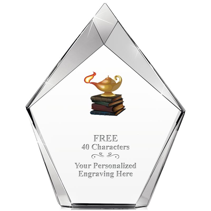 8" VERTEX PRISM CRYSTAL