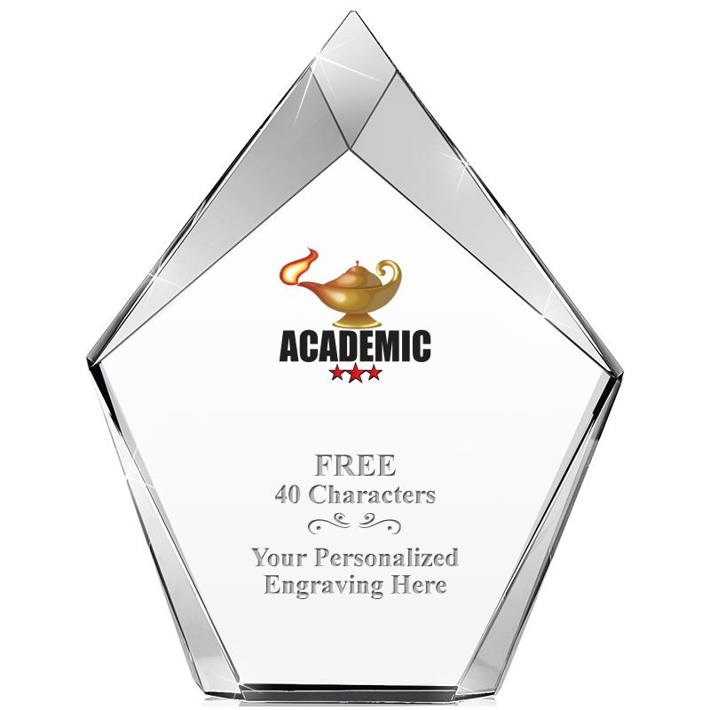 8" VERTEX PRISM CRYSTAL