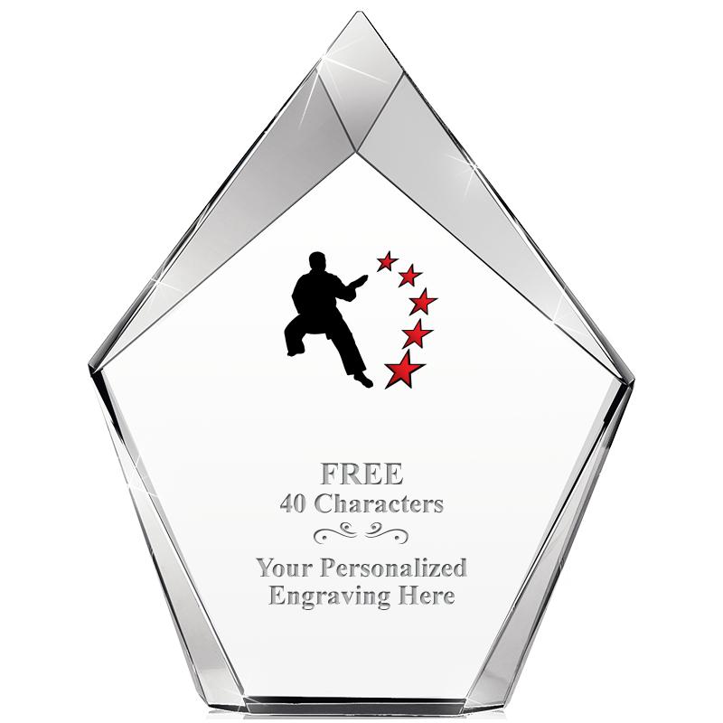 8" VERTEX PRISM CRYSTAL