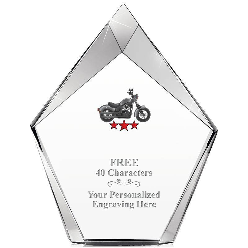 8" VERTEX PRISM CRYSTAL