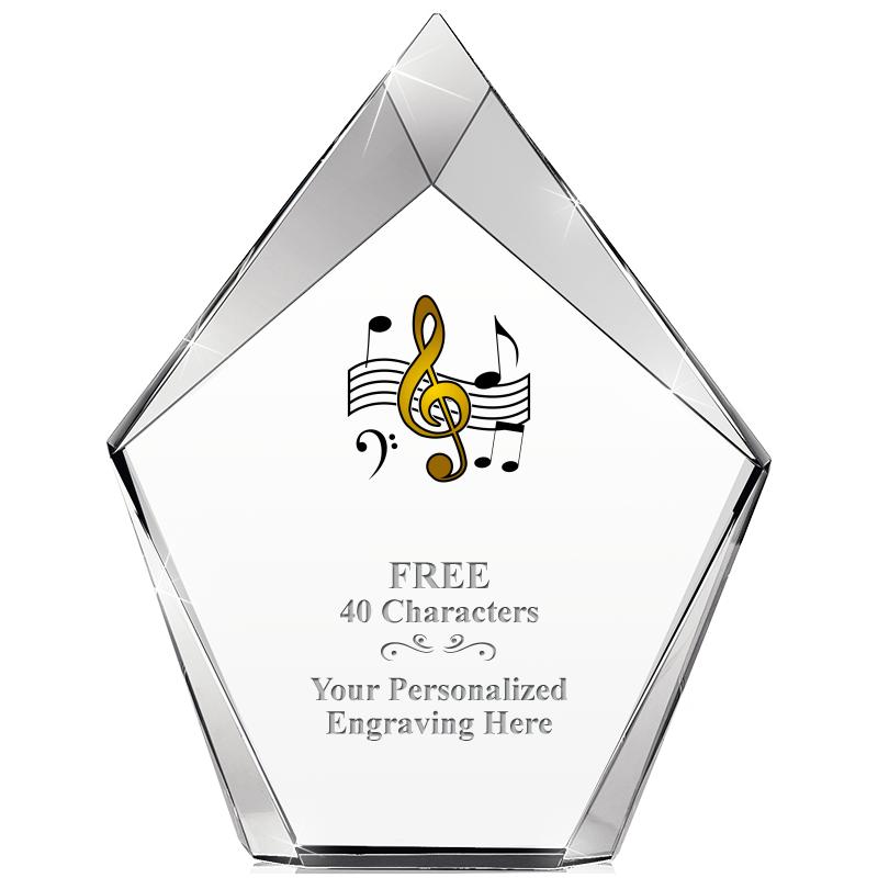 8" VERTEX PRISM CRYSTAL