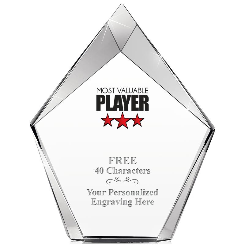 8" VERTEX PRISM CRYSTAL