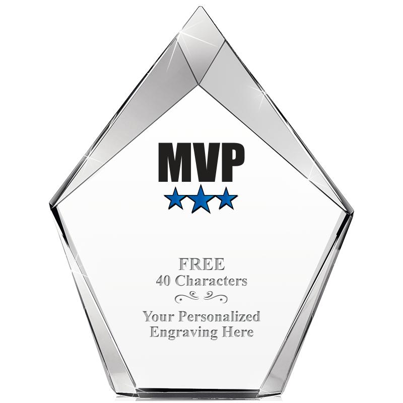 8" VERTEX PRISM CRYSTAL