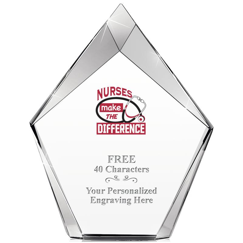 8" VERTEX PRISM CRYSTAL