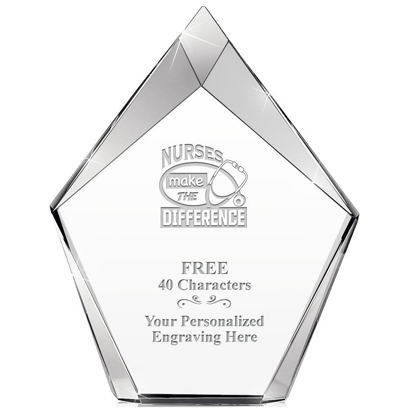 8" VERTEX PRISM CRYSTAL