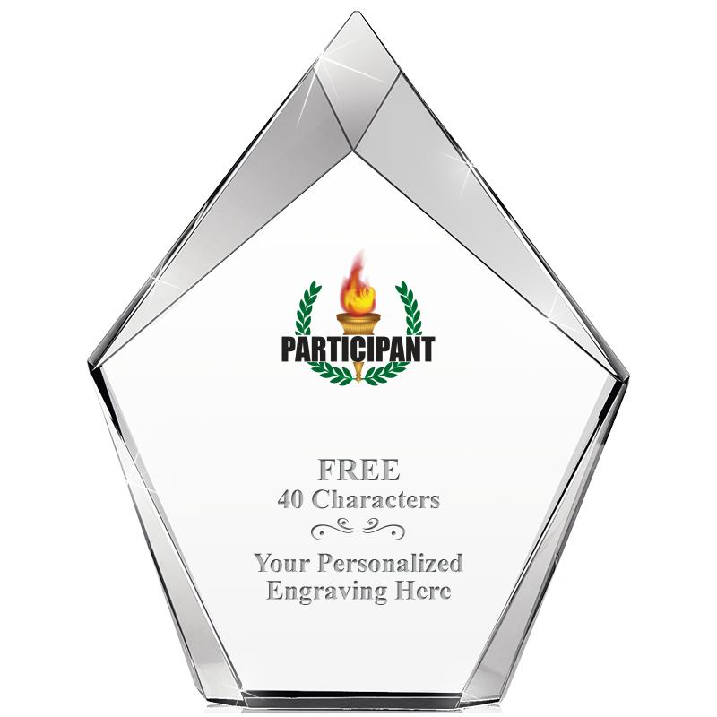 8" VERTEX PRISM CRYSTAL