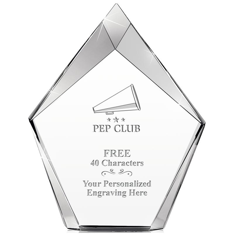 8" VERTEX PRISM CRYSTAL