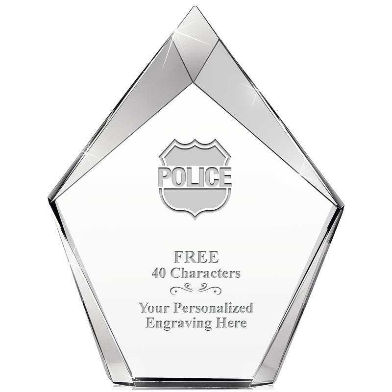 8" VERTEX PRISM CRYSTAL