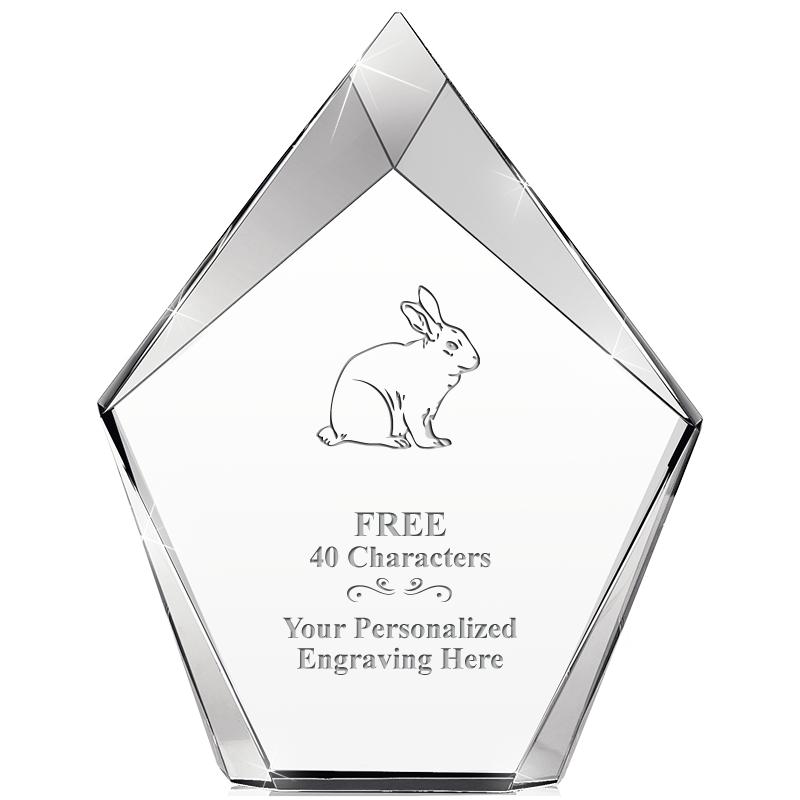 8" VERTEX PRISM CRYSTAL