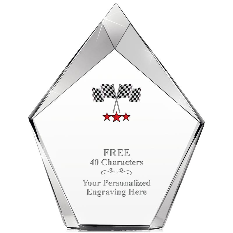 8" VERTEX PRISM CRYSTAL