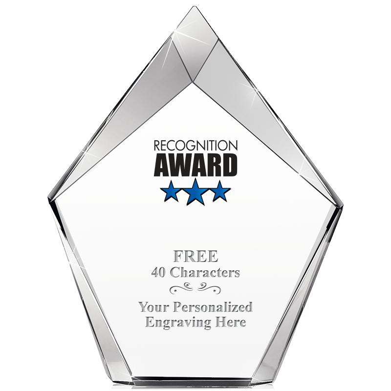 8" VERTEX PRISM CRYSTAL