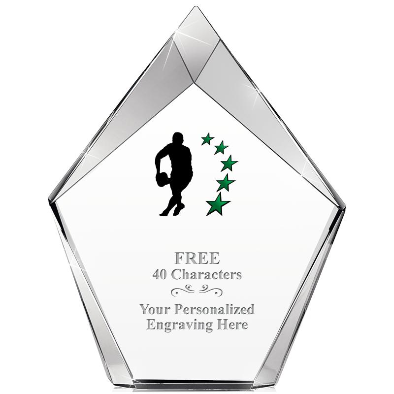 8" VERTEX PRISM CRYSTAL